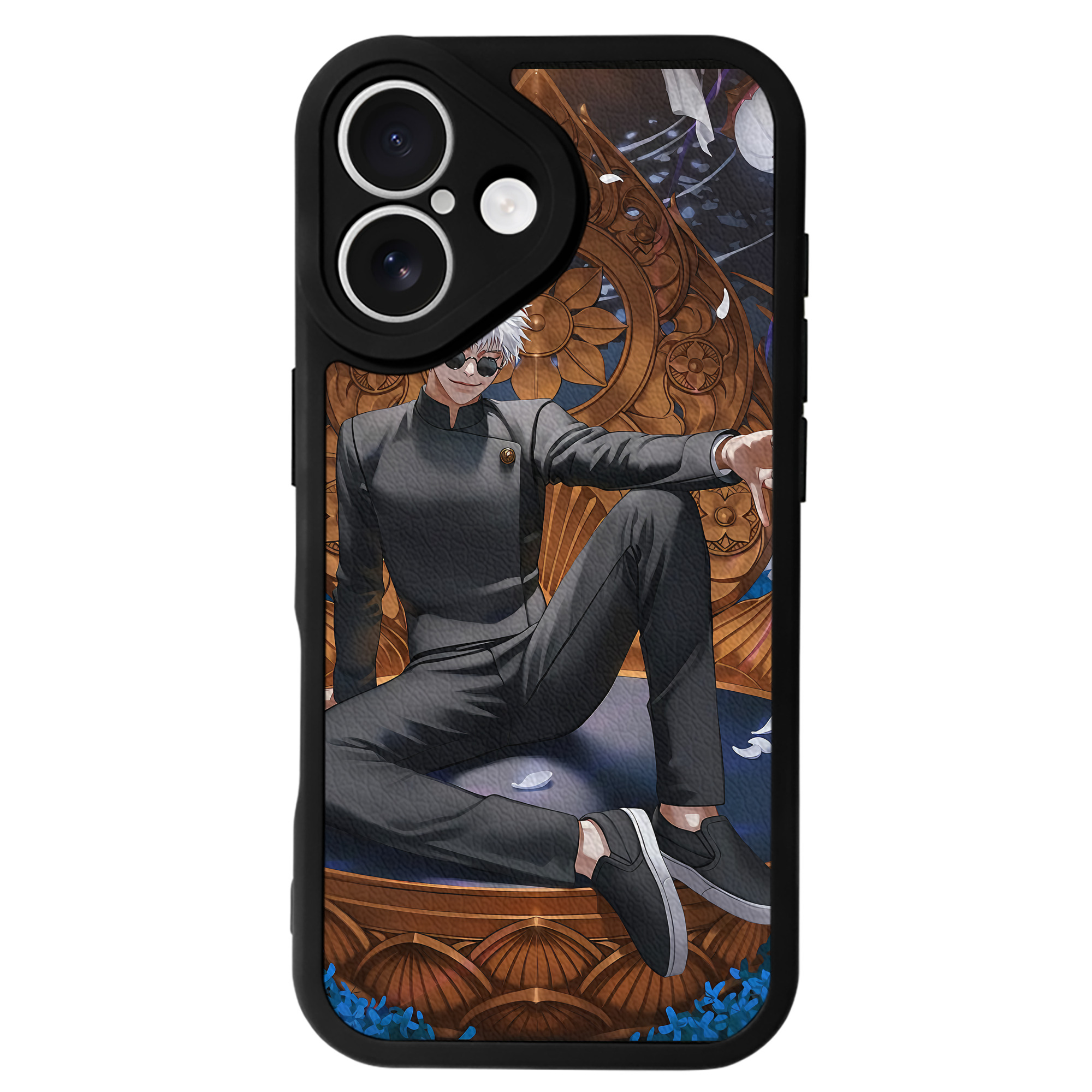 （画像用） 呪術廻戦 Jujutsu Kaisen 【iPhone 16シリーズ対応】シリコンスマホケース（レザー調） 材質：シリコン